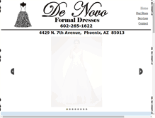 Tablet Screenshot of denovoformal.com